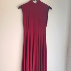Zara burgundy midi dress
